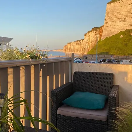 St Valery En Caux, Apt Vue Mer Et Falaise: Le Bleu De Lo Saint-Valery-en-Caux Exterior photo